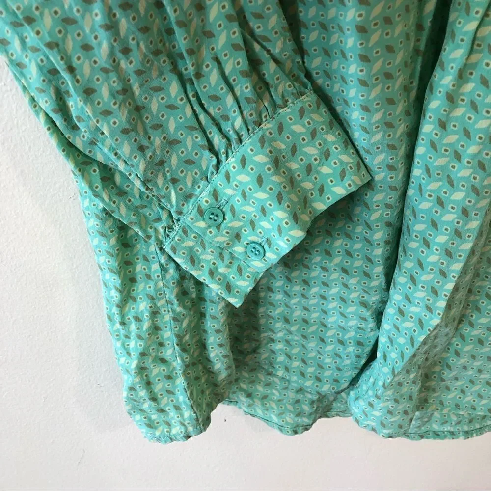 Joie Aceline Geo Print Blouse in Julep